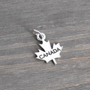 Sundancer Jewelry Company SJC Sterling Silver Maple Leaf CANANA Charm / Pendant